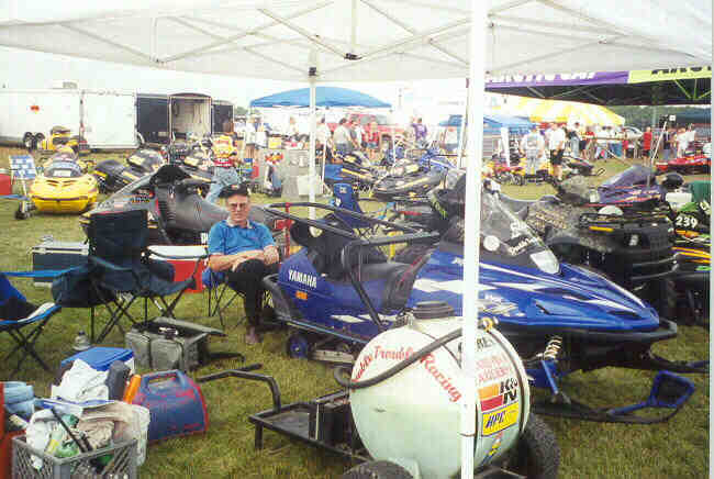 This picture of Lyle was taken in the pits at Princeton, MN.